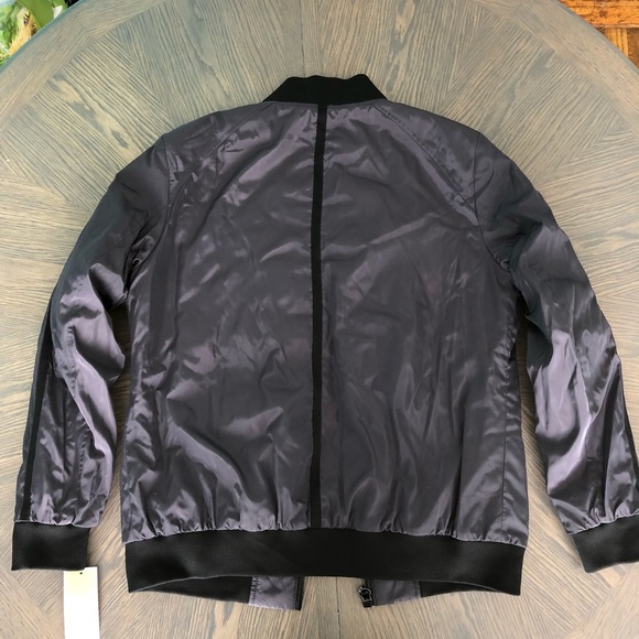 Michael Kors Insulated Gunmetal Bomber Jacket - Picture 5 of 7